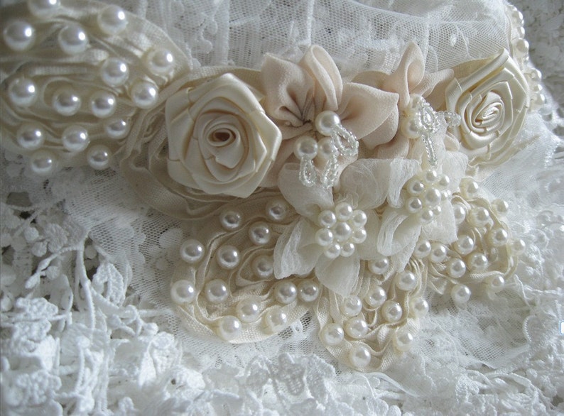 Beading Applique Bridal Applique Wedding Applique Pearl Etsy