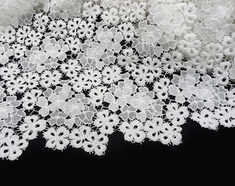 off white lace fabric, bridal lace fabric, crochet lace fabric, guipure lace fabric