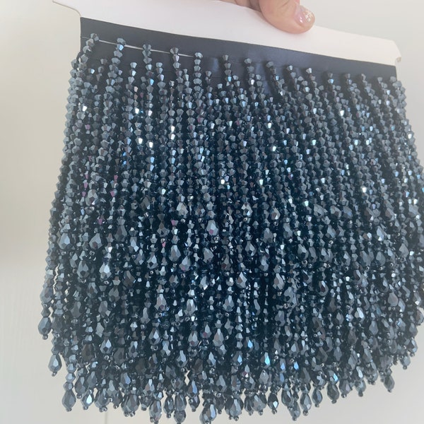 Beaded Fringe Trim Etsy
