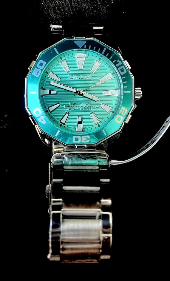 Invicta Men's 69239 Stainless Steel Quartz Watch - Blue & Silver, 45mm