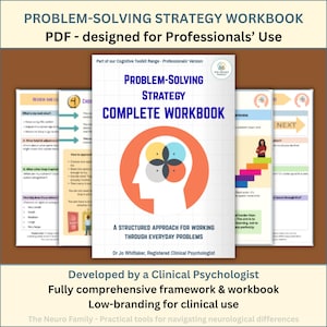 Manual de resolución de problemas: estrategias y hojas de trabajo para el funcionamiento ejecutivo basadas en la psicología para la fatiga, el estrés y la sobrecarga.