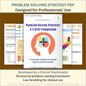 Strategia di risoluzione dei problemi - Quadro in 5 fasi per uso clinico - Schede di lavoro per la consapevolezza cognitiva e della fatica (PDF)