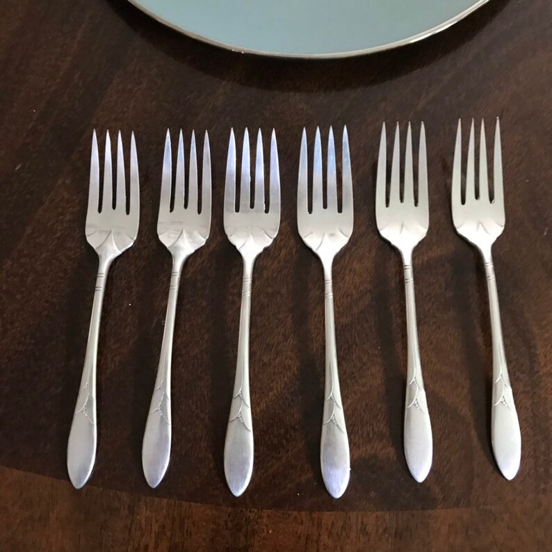 Oneida Community Lady Hamilton Salad Fork Vintage Silverplate