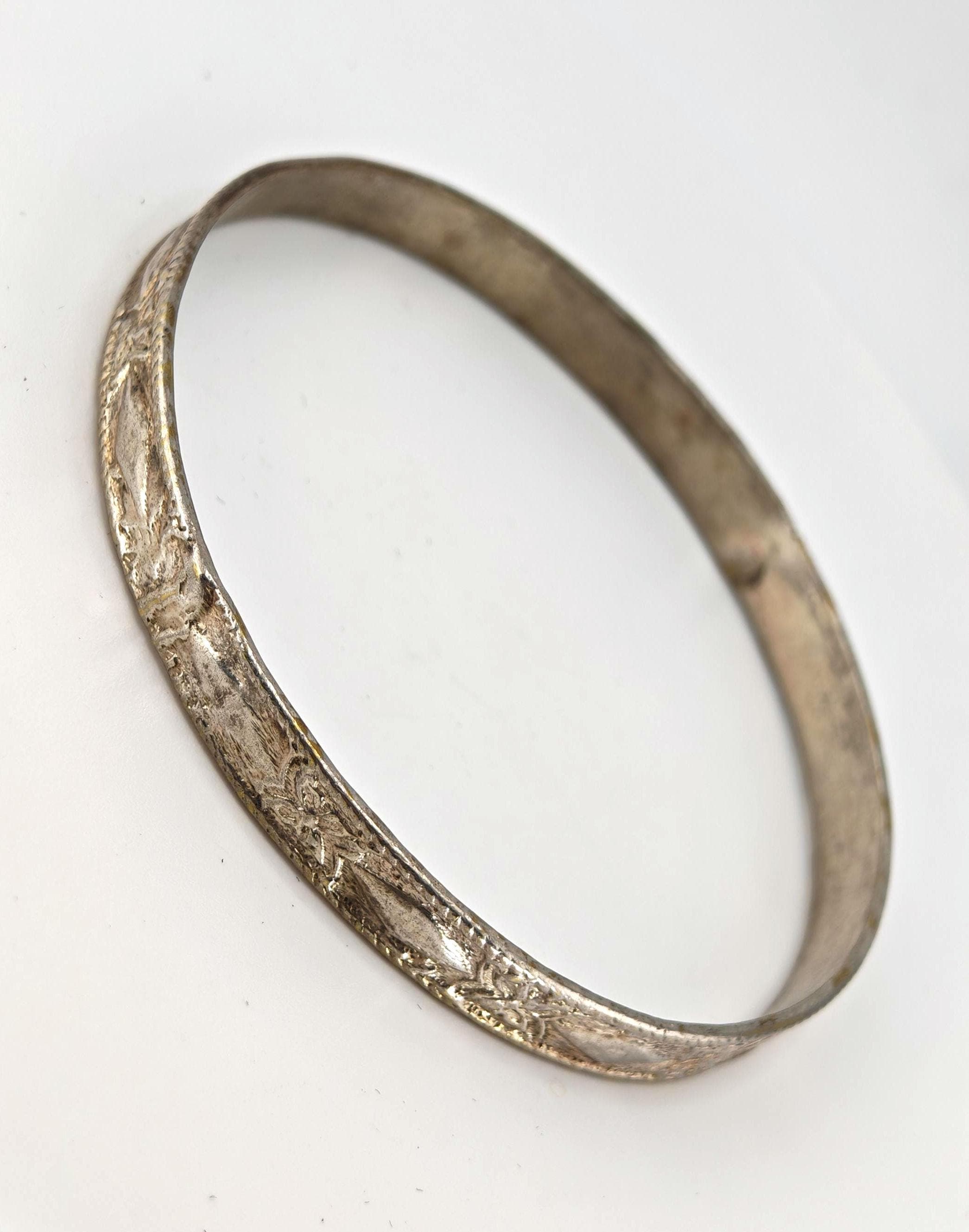 Mexican Silver Vintage Bangle - Etsy