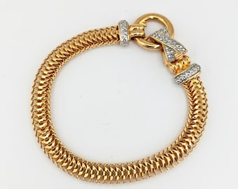 Vintage Avon Two-Tone Gold Chain Bracelet