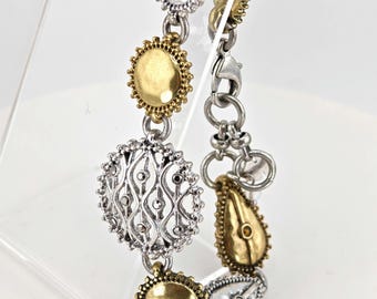 Lucky Brand Mixed Metal Byzantine Style Bracelet