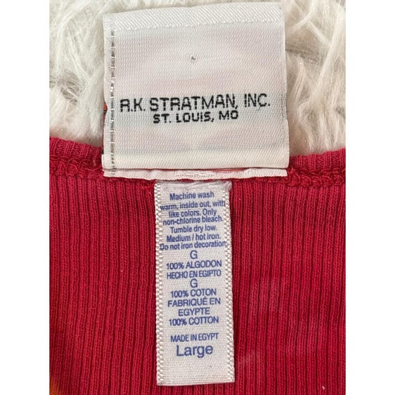 Vintage Harley-Davidson Sturgis Ribbed Tank Top Red RK Stratman Y2K Large View 6
