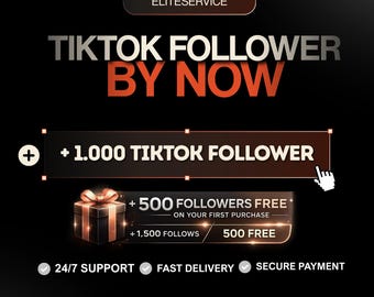1,000 TikTok Followers + Free Growth Panel | Fast Delivery | 24/7 support