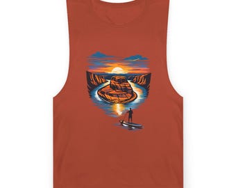 Sunset Canyon Paddleboard Horseshoe Bend Adventure Tank Top