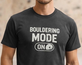 Camiseta de escalada em boulder - Camiseta divertida para homens e mulheres - Presente ideal para escaladores