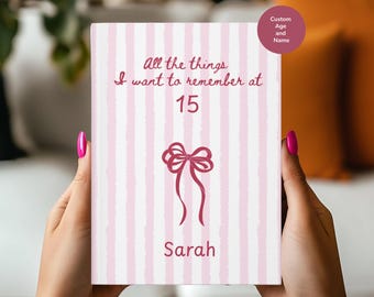 Personalized Chapter 15 Journal, Gift for 15th Birthday, 15th Birthday Gift, Turning 15, Fifteenth Birthday Keepsake, Journal for Teen Girl