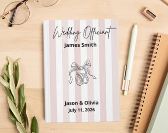Personalized Wedding Officiant Gift Wedding Officiant Book Officiant Thank You Gift Wedding Gift for Officiant Reverend Gift Pastor Gift