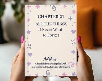 Personalized Chapter 21 Journal 21st Birthday Gift for 21 Years Old Twenty First Birthday Gift 21st Keepsake Gift Custom Chapter 21 Notebook