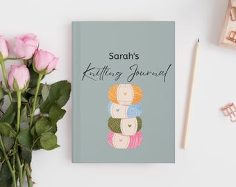 Gepersonaliseerd breidagboek, breiprojecttracker, aangepast breinotitieboekje, logboek garenproject, cadeau voor breiers, breiplanner