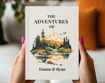 Personalized Travel Journal Gift, Camping Journal, Hiking Lover Gift, Custom Adventure Notebook, Hiking Journal, Gift for Hiker, Camper Gift