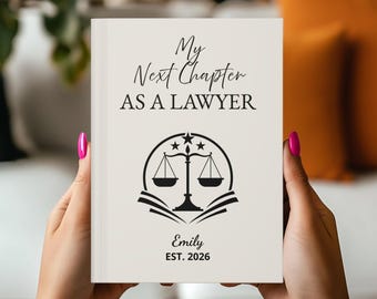 Lawyer Graduation Gift Journal, Custom Attorney Notebook, Future Lawyer Keepsake, Law School Graduate Gift, Law Graduate Gift for New Lawyer