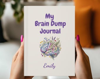 Dagboek voor het opschrijven van gedachten, Leuk notitieboekje met bloemenprint, Dagboek voor het ordenen van gedachten, Dagboek voor mentale chaos, Schrijfboek, Cadeau voor haar, Cadeau voor tienermeisjes