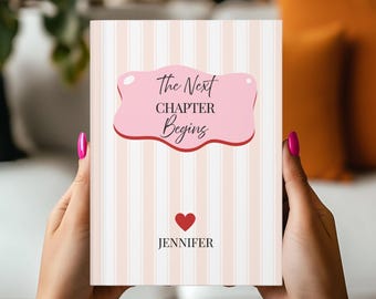 The Next Chapter Begins Journal for New Beginnings, Graduation, Life Changes & Fresh Starts, Personalized Graduation Journal Graduation Gift