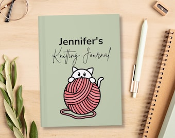 Gepersonaliseerd breidagboek, breiprojecttracker, aangepast breinotitieboekje, logboek garenproject, cadeau voor breiers, breiplanner