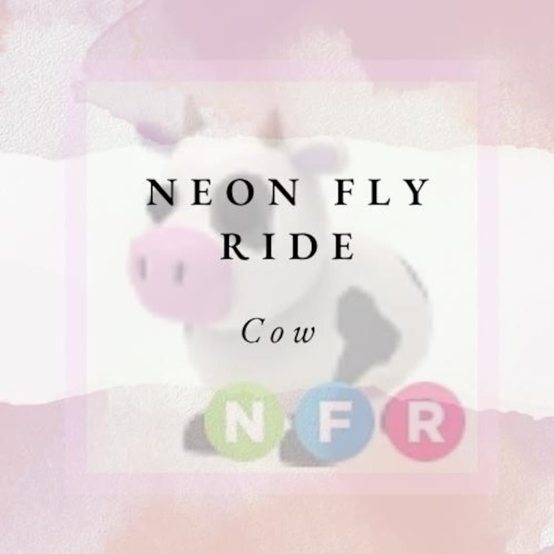 Adopt Pets Neon Fly Ride Cow - Etsy