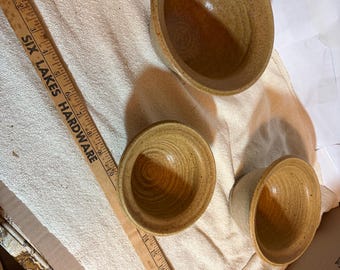 Pristine Webster Goodwin Studio Pottery Nesting Bowls - Set of 3 - Signed WN