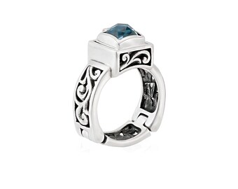 Hinged Silver Arthritis Rings with Filigree Decorations