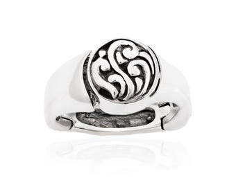 Anillo de plata con bisagra para nudillos grandes / Joyas para madres y abuelas / Diseño minimalista