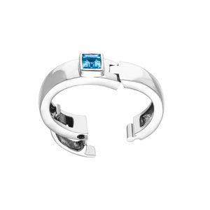 Minimalist Classic & Simple Hinged Wedding Band | Hinged Silver Ring