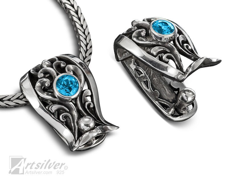 Silver Bail Enhancer Pendant. Silver Solid Sterling Enhancer Etsy