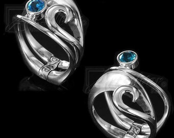 Sterling Silver Gemstone Ring. Multi Functional Ring - KS457s