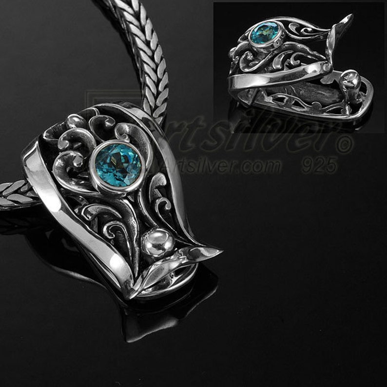 Silver Bail Enhancer Pendant. Silver Solid Sterling Enhancer Etsy