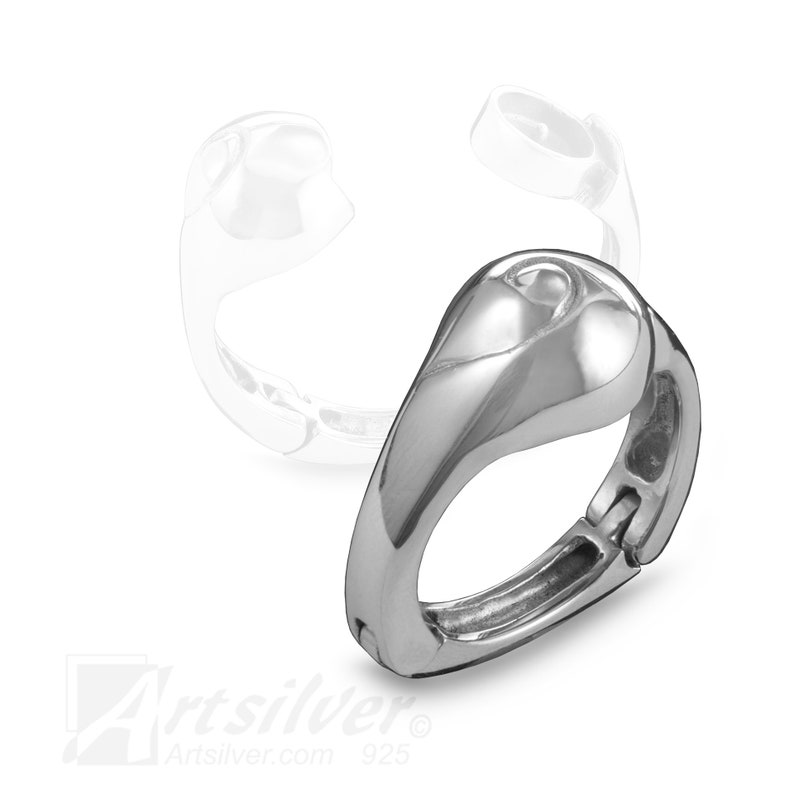 Arthritis Sterling Silver Ring for Women, Arthritis Rings With Hinge