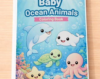 Animali dell'oceano - Libro da colorare stampabile per bambini
