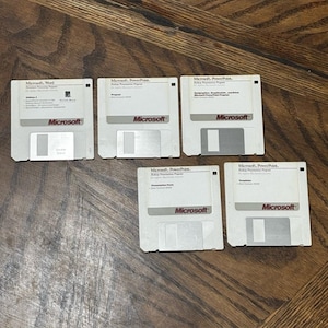 VTG Microsoft Word & PowerPoint for Apple Macintosh 3.5インチディスク 5枚セット