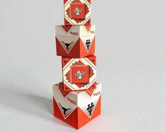 Set van 4 vintage logo-dozen "vault UT Bevo" Universiteit van Texas
