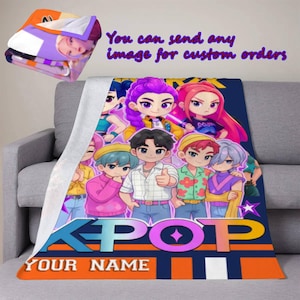 Kpop demon hunters blanket - Etsy 日本