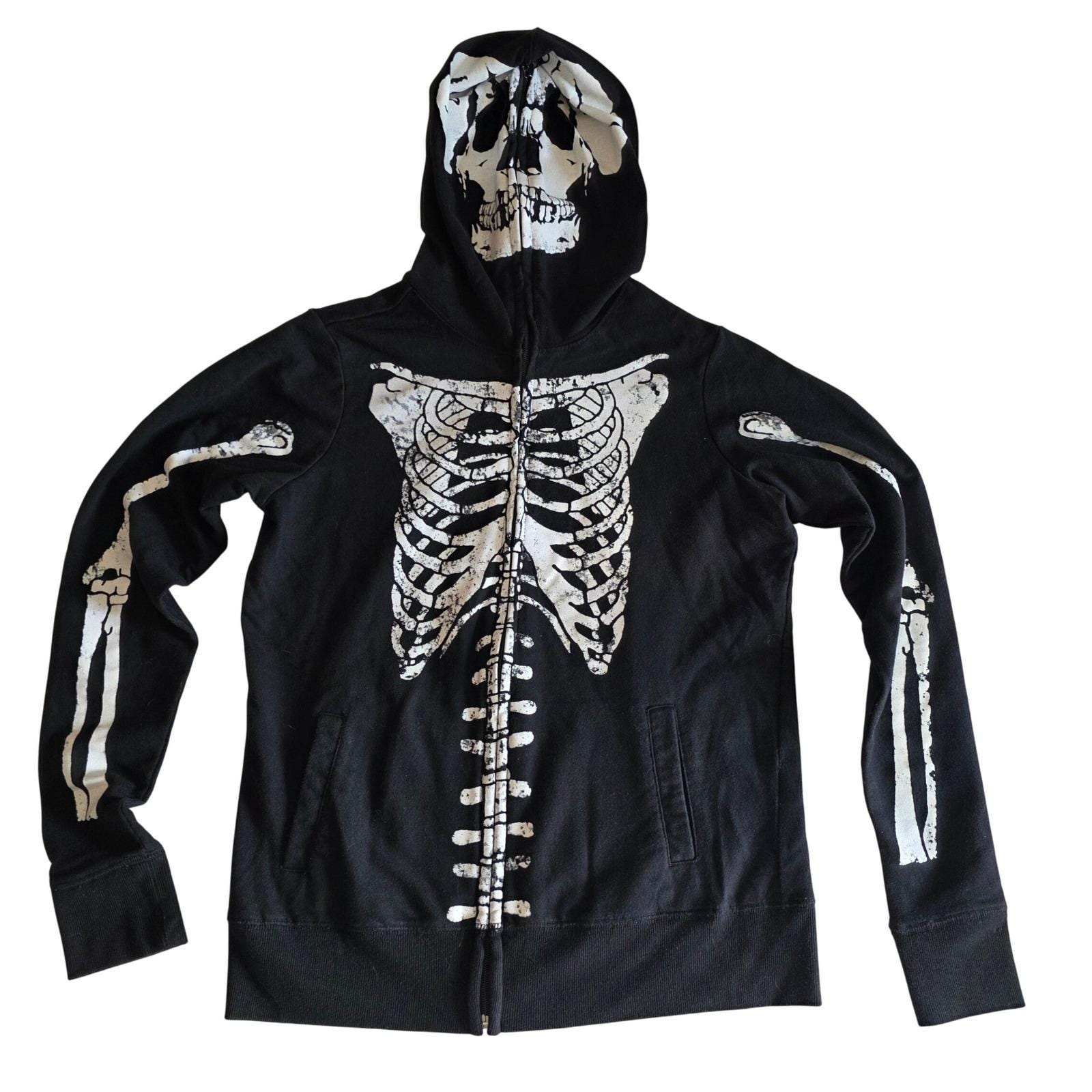 Y2k Skull Zip Up - Etsy