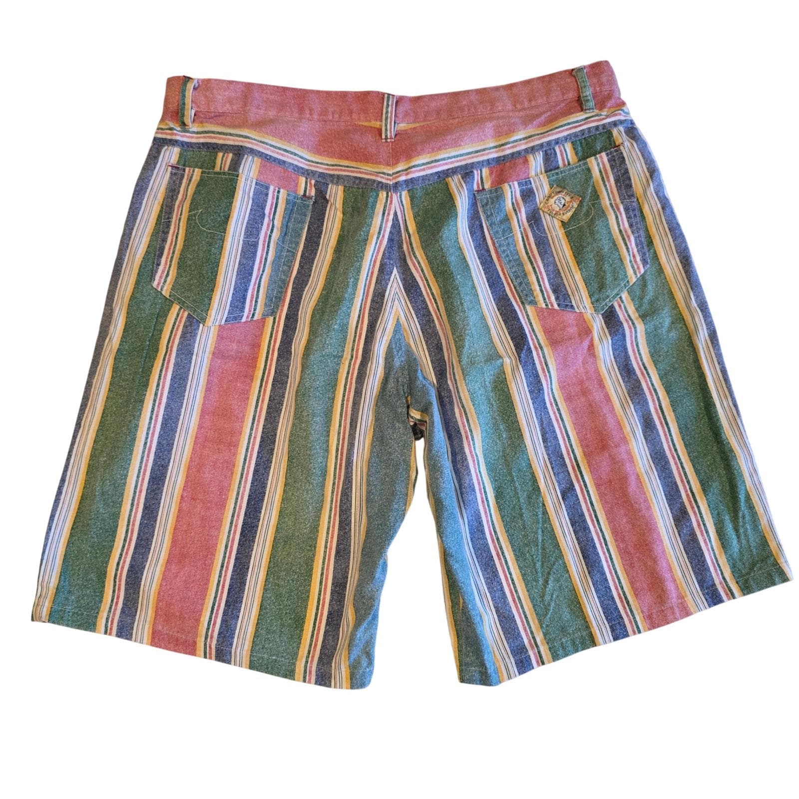 1980s Striped Shorts - Etsy