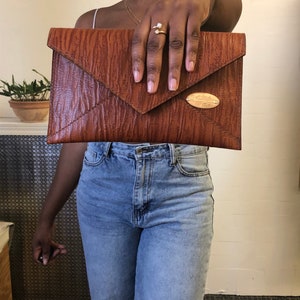 Envelope Clutch Bag - Halfway 111 Clutch, Leather Clutch Purse, Women Handbag, Envelope Purse