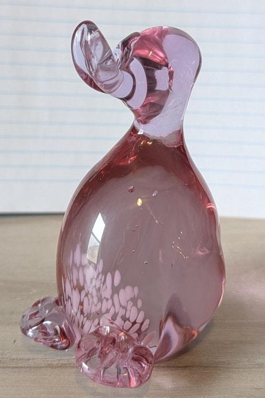 Pink Murano Duck - Etsy