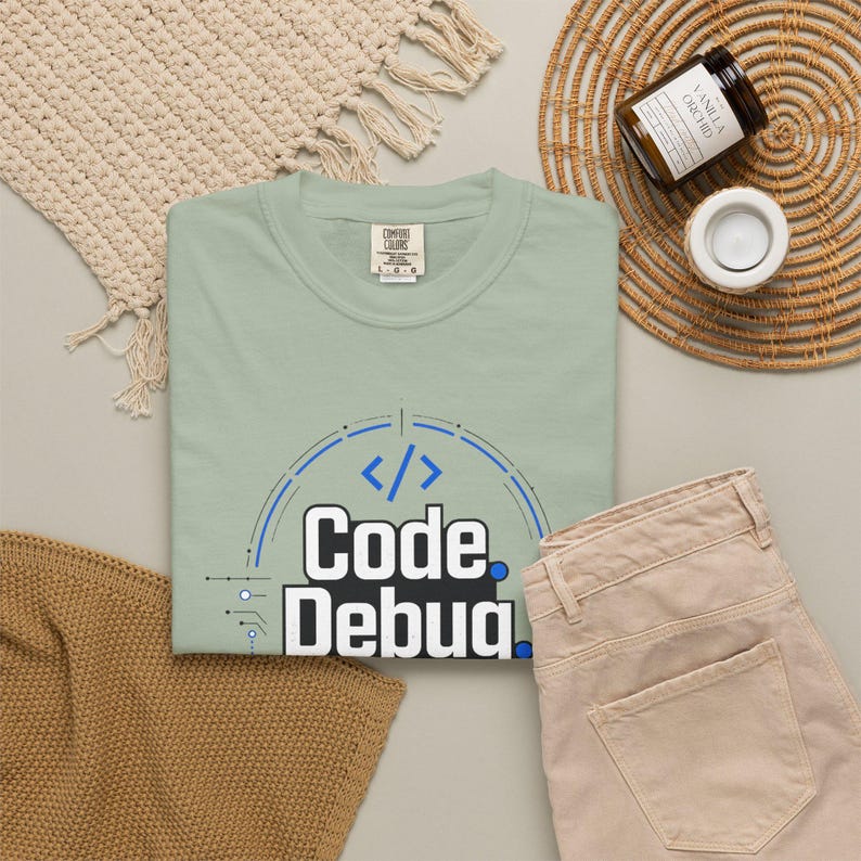 コードデバッグリピートTシャツ｜プログラミングコーディングTシャツ、テクノロジーユーモア 画像 9