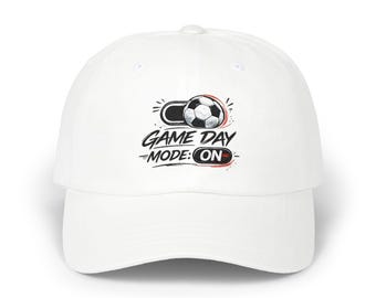 Game Day Mode On Cap | Soccer Ball Graphic Dad Hat