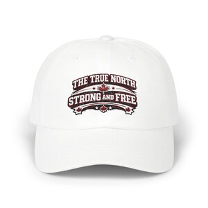 True North Strong and Free Cap | Canadian Flag Patch Baseball Hat