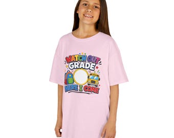 Watch Out Grade Here I Come Kids T-Shirt | Back to School Design