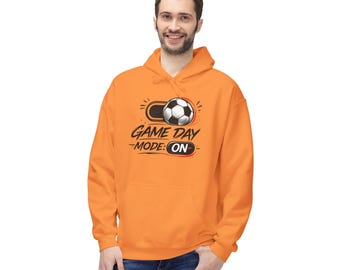 Game Day Fashion On Hoodie | Soccer Ball Graphic, Sports Fan Apparel