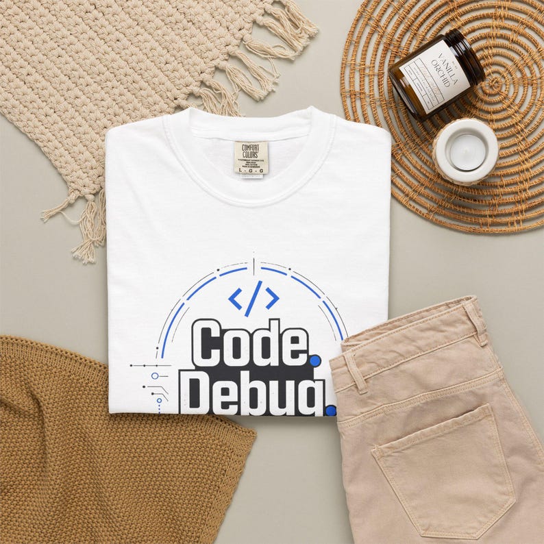 コードデバッグリピートTシャツ｜プログラミングコーディングTシャツ、テクノロジーユーモア 画像 7