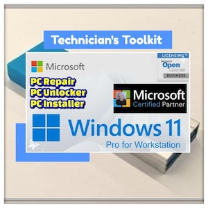 Windows 11 Pro para Estações de Trabalho USB | Instalação, Reparo e Desbloqueio Otimizados (Multi-Boot)