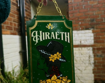 Hiraeth - Kneipenschild inspiriert von Walisisch