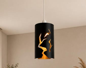 Modern Ceiling Light Shade - Lightning Crack Pendant Lampshade, Statement Home Decor