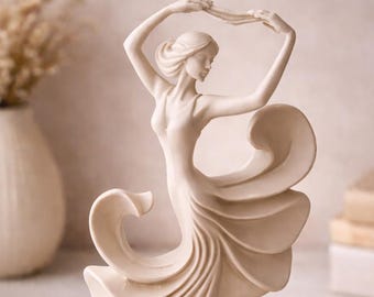 Elegant Dancer Figurine | Classical Mythology Decor | Home Ornament | Housewarming Gift